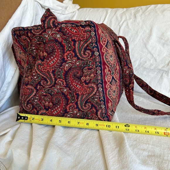 Paisley duffel bag- Vera Bradley 1987 Paisley - Picture 4 of 8